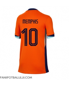Țările de Jos Memphis Depay #10 Echipament de Fotbal Replică European 2024 Femei Acasa